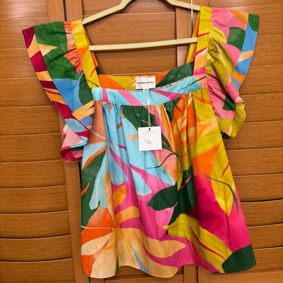 Kyra Top- Lavender Brown NWT - Picture 2 of 2